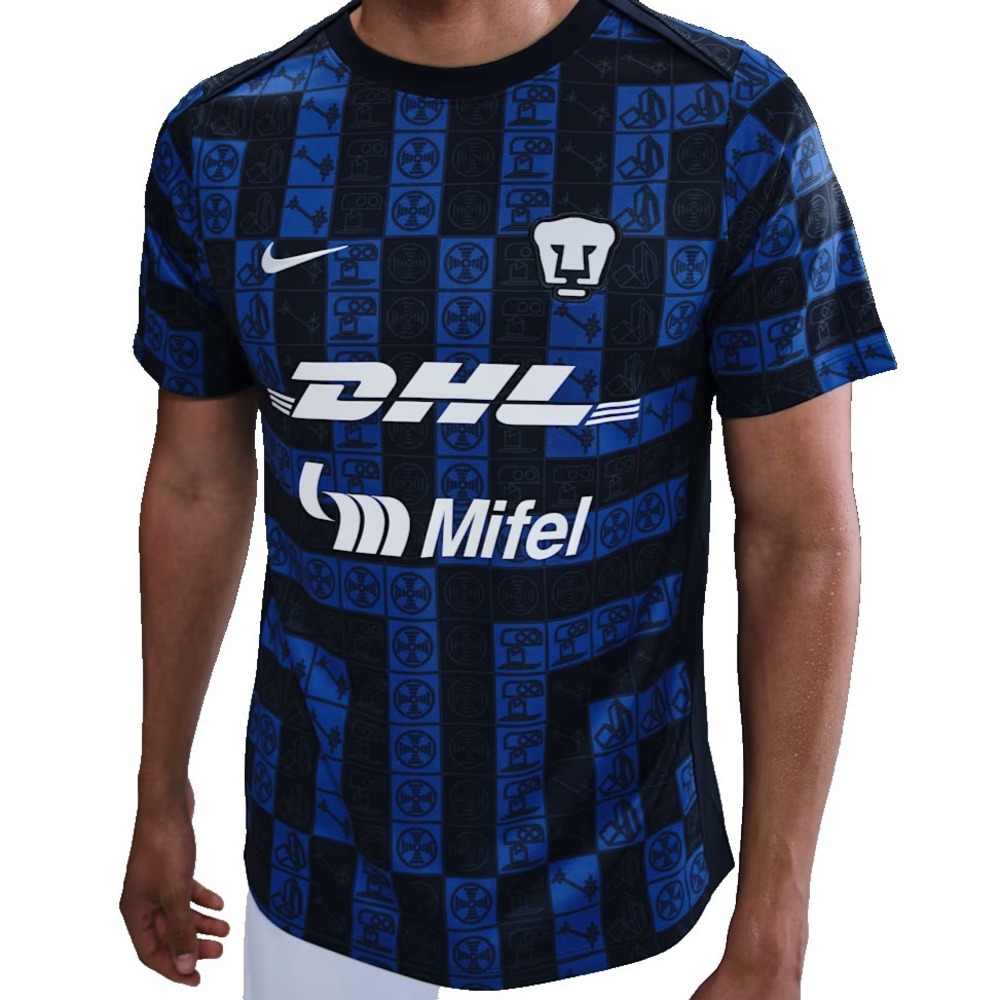 Pumas UNAM Academy Pro Nike Dri-FIT Soccer Pre-Match Short-Sleeve Top Mens S NWT